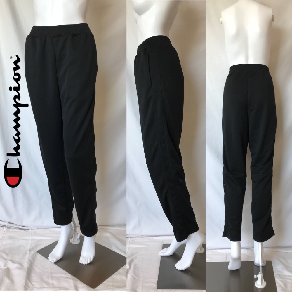 Black High-waisted Champion Sweatpants